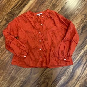Madewell Embroidered Button-up Blouse